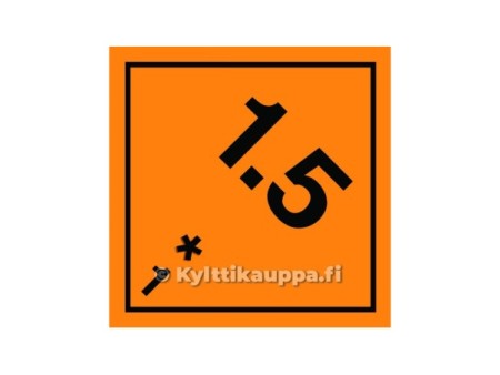 Varoitusmerkki 1 5 -kyltti tai tarra - Kylttikauppa.fi