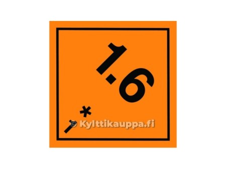Varoitusmerkki 1 6 -kyltti tai tarra - Kylttikauppa.fi